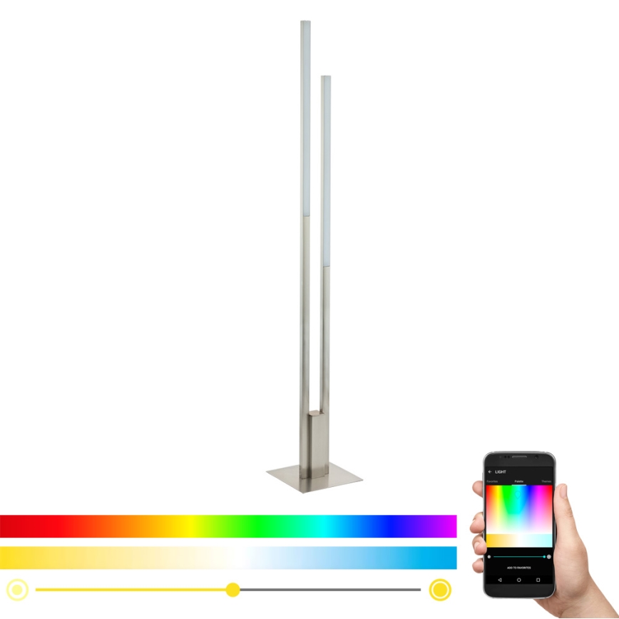 Eglo - LED RGB Stmívatelná stojací lampa FRAIOLI-C 2xLED/17W/230V