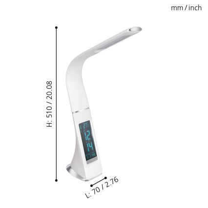 Eglo - Stmívatelná LED Stolní lampa LED/3,2W/230V