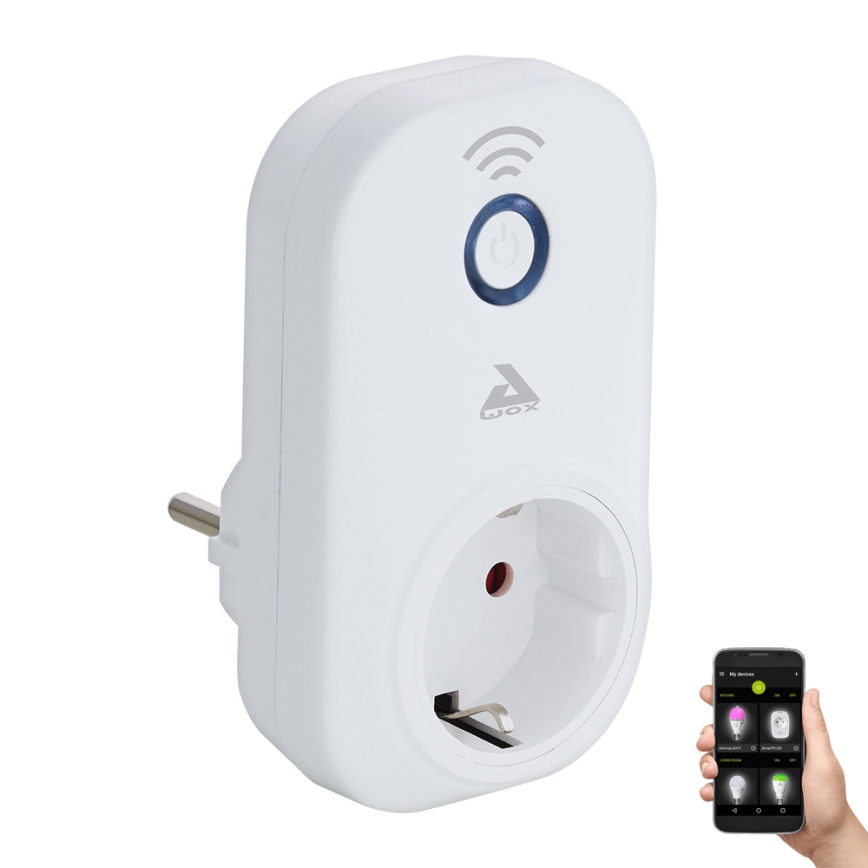 Eglo - Chytrá zásuvka Connect plug PLUS 2300W SCHUKO Bluetooth