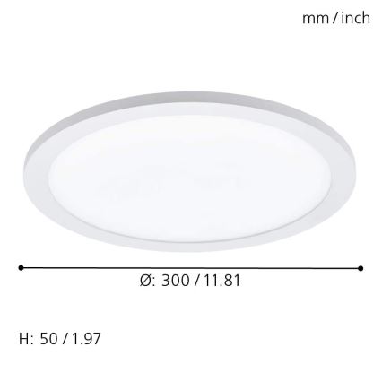 Eglo - LED RGBW Stropní svítidlo SARSINA-C LED/16W/230V + dálkové ovládání