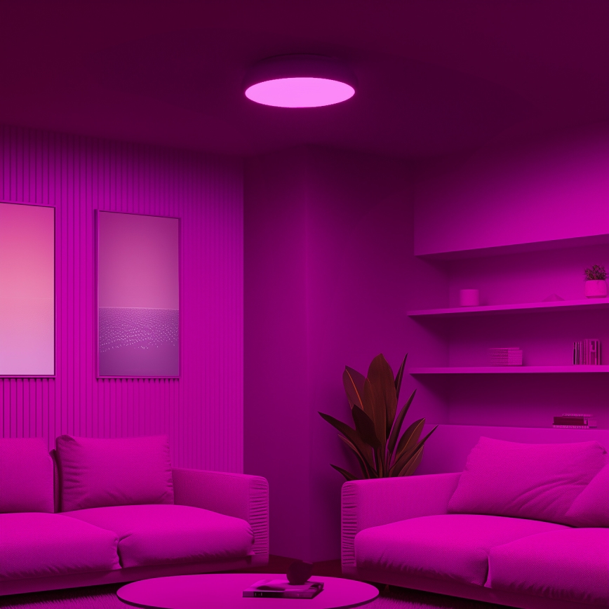 Eglo 98045 - LED RGB Stmívatelné stropní svítidlo RIODEVA-C LED/27W/230V