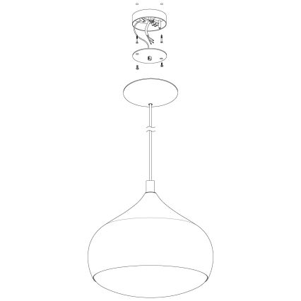 Eglo - LED RGBW Stmívatelný lustr na lanku COMBA-C LED/18W/230V Bluetooth