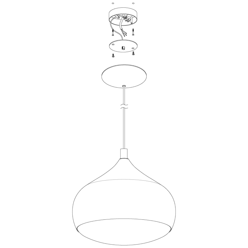 Eglo - LED RGBW Stmívatelný lustr na lanku COMBA-C LED/18W/230V Bluetooth