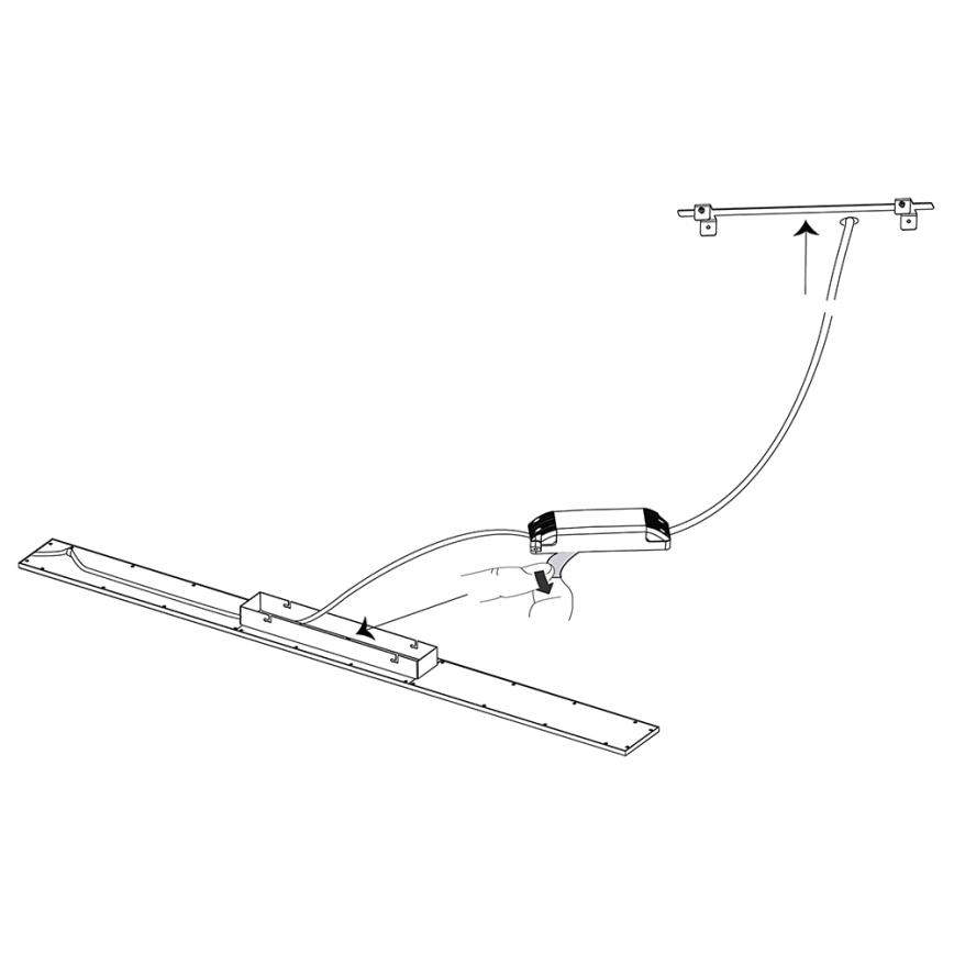 Eglo - LED RGBW Stmívatelný panel SALOBRENA-C LED/34W/230V + dálkové ovládání