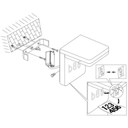 Eglo - LED Domovní číslo LED/11W/230V IP44