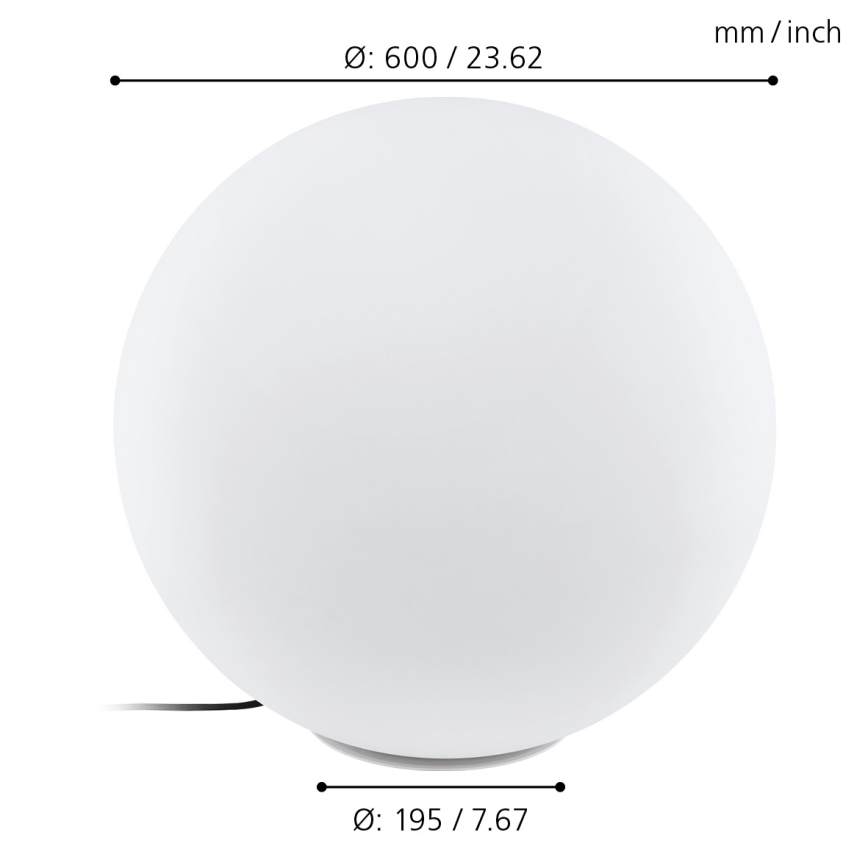 Eglo - Venkovní lampa 1xE27/40W/230V IP65 pr.600