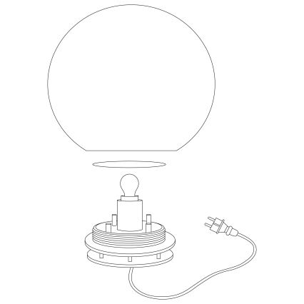 Eglo - Venkovní lampa 1xE27/40W/230V IP65 pr.600