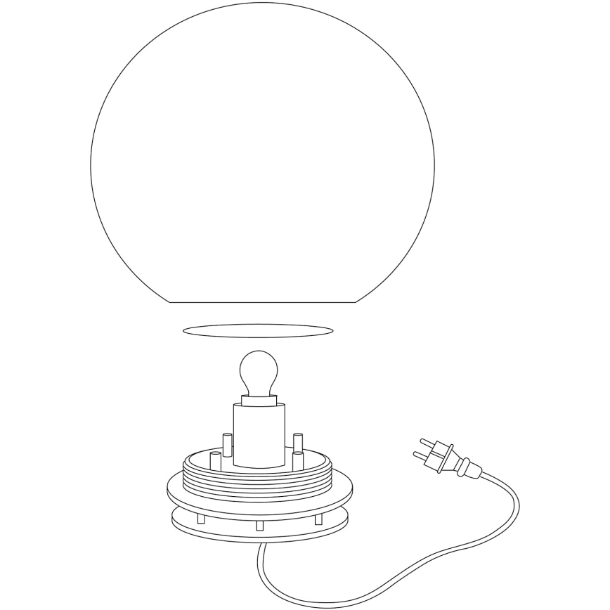 Eglo 98105 - LED RGBW Venkovní lampa MONTEROLO-C LED/9W/230V IP65 pr.300