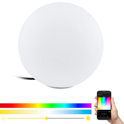 Eglo 98106 - LED RGBW Venkovní lampa MONTEROLO-C LED/9W/230V IP65 pr.390