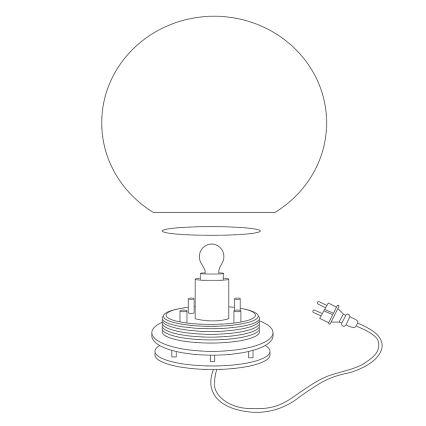 Eglo - LED RGBW Venkovní lampa MONTEROLO-C 1xLED/9W/230V IP65 pr.600