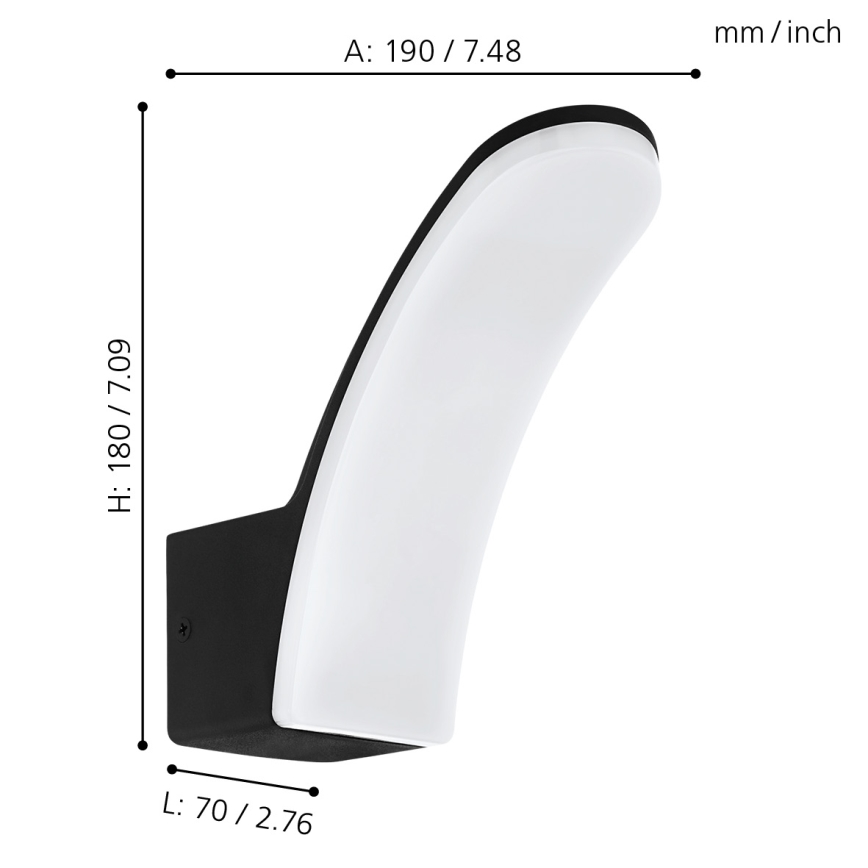 Eglo - LED Venkovní nástěnné svítidlo LED/11W/230V IP44