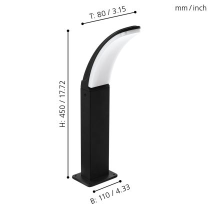 Eglo - LED Venkovní lampa LED/11W/230V IP44