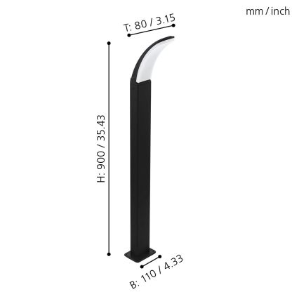 Eglo - LED Venkovní lampa LED/11W/230V IP44