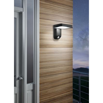Eglo - LED Solární nástěnné svítidlo se senzorem LED/4,5W/3,7V 2200 mAh IP44