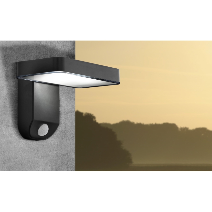 Eglo - LED Solární nástěnné svítidlo se senzorem LED/4,5W/3,7V 2200 mAh IP44