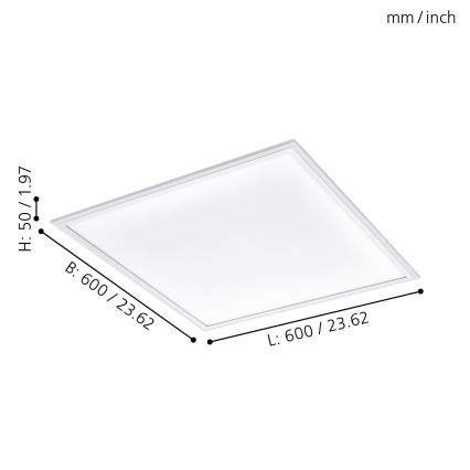 Eglo - LED Stmívatelný panel LED/30W/230V + dálkové ovládání
