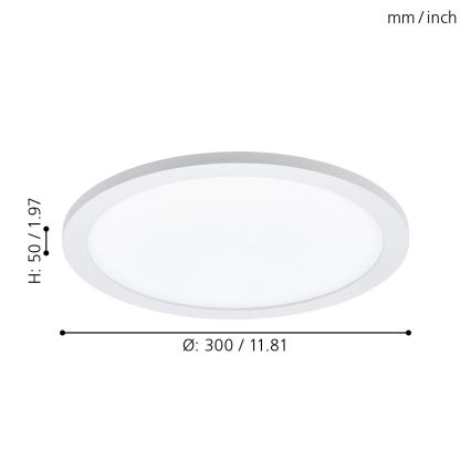 Eglo - LED Stmívatelné stropní svítidlo LED/14W/230V + dálkové ovládání