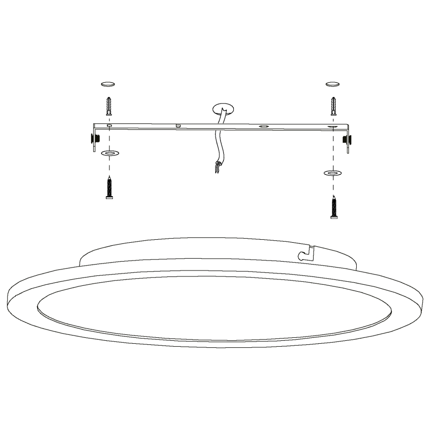 Eglo - LED Stmívatelné stropní svítidlo LED/14W/230V + dálkové ovládání