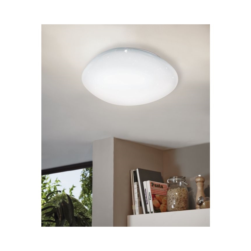 Eglo 98228 - LED Stmívatelné stropní svítidlo SILERAS-A LED/36W/230V pr. 60 cm + dálkové ovládání