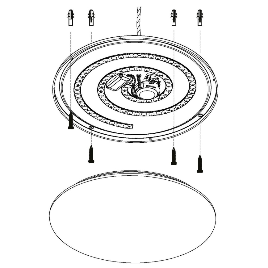 Eglo - LED Stmívatelné stropní svítidlo LED/36W/230V + dálkové ovládání