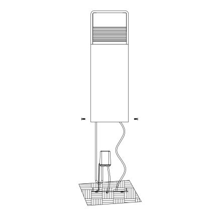 Eglo - LED Venkovní lampa LED/5W/230V IP44