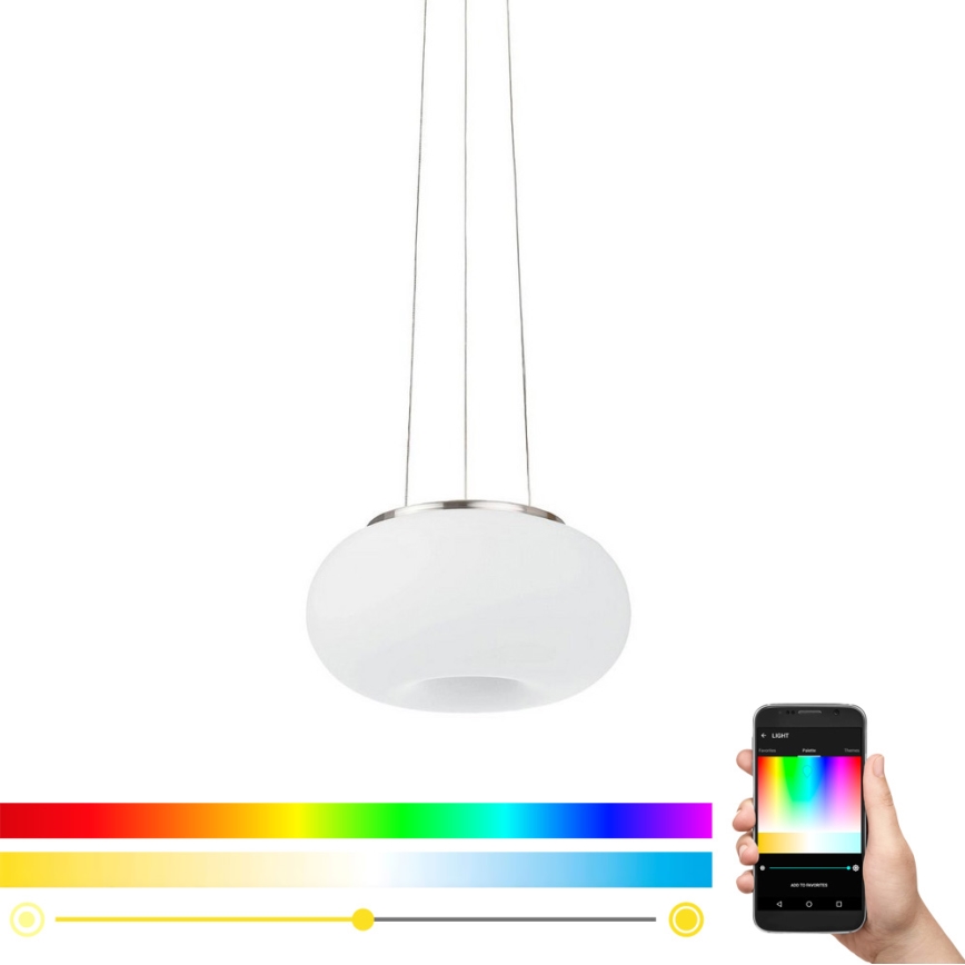 Eglo - LED RGB Stmívatelný lustr na lanku OPTICA-C LED/21W/230V pr. 37,5 cm