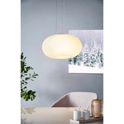 Eglo - LED RGB Stmívatelný lustr na lanku OPTICA-C LED/26,8W/230V pr. 44,5 cm