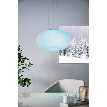 Eglo - LED RGB Stmívatelný lustr na lanku OPTICA-C LED/26,8W/230V pr. 44,5 cm