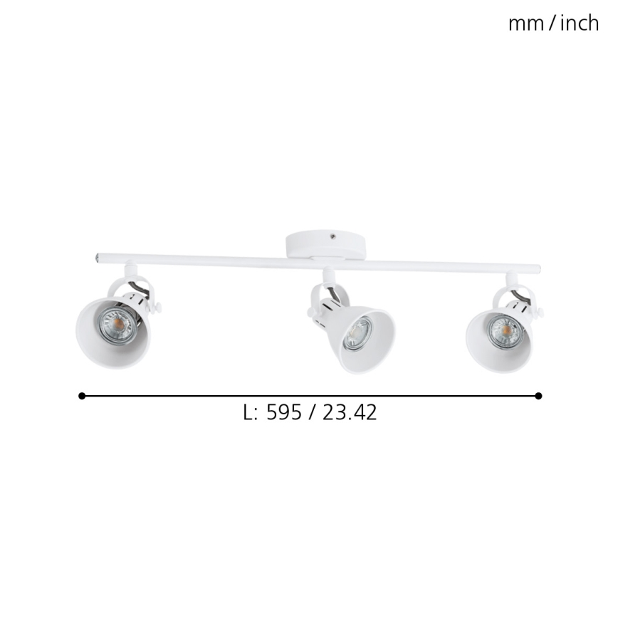 Eglo - LED Bodové svítidlo 3xGU10/3,3W/230V