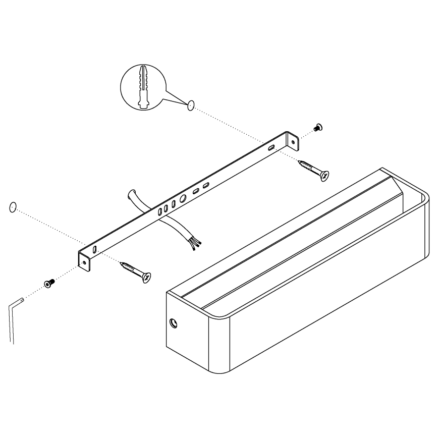 Eglo - LED Nástěnné svítidlo LED/12W/230V