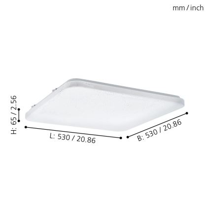 Eglo - LED Stropní svítidlo LED/49,5W/230V