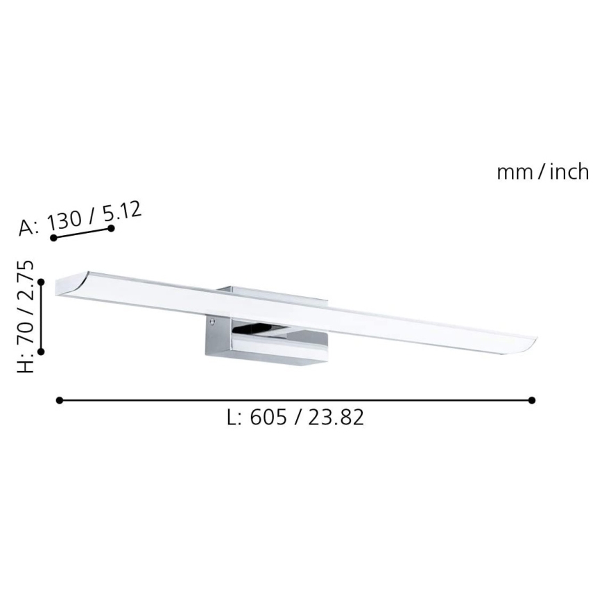 Eglo - LED RGB Stmívatelné koupelnové osvětlení LED/15,6W/230V IP44 + dálkové ovládání