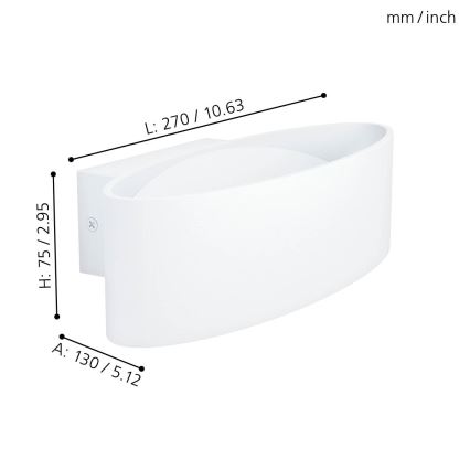 Eglo - LED Nástěnné svítidlo LED/10W/230V