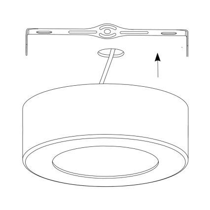 Eglo - LED RGB Stmívatelné stropní svítidlo FUEVA-C LED/21W/230V