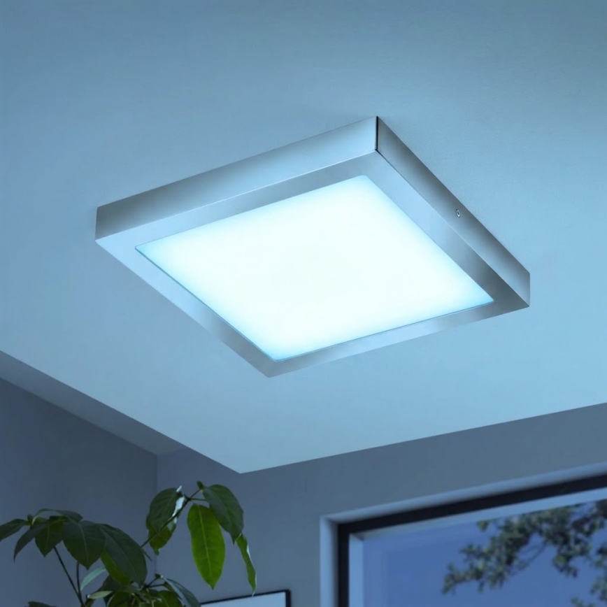 Eglo - LED RGBW Stmívatelné stropní svítidlo FUEVA-C LED/21W/230V Bluetooth IP44 30x30 cm