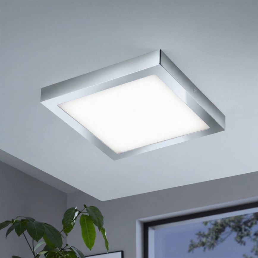 Eglo - LED RGBW Stmívatelné stropní svítidlo FUEVA-C LED/21W/230V Bluetooth IP44 30x30 cm
