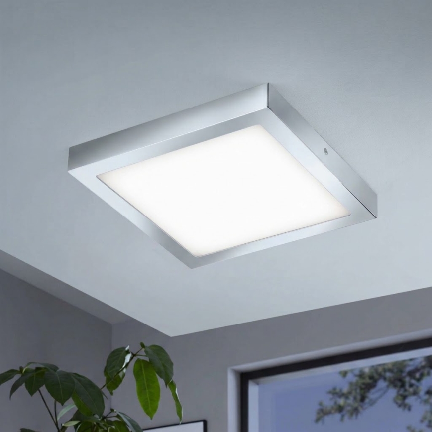 Eglo - LED RGBW Stmívatelné stropní svítidlo FUEVA-C LED/21W/230V Bluetooth IP44 30x30 cm