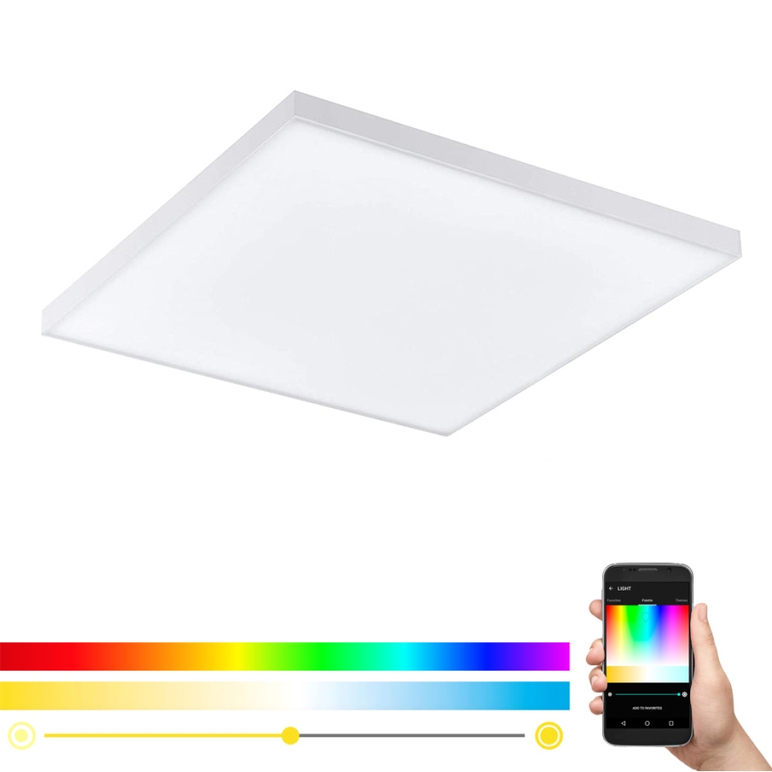 Eglo - LED RGB Stmívatelné stropní svítidlo TURCONA-C LED/15W/230V + dálkové ovládání