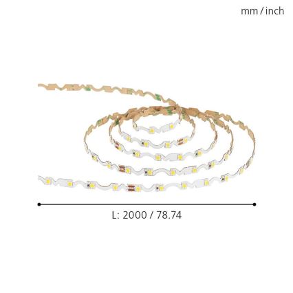Eglo - LED Pásek LED/9,6W/230V/24V 2m