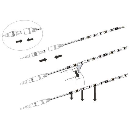 Eglo - LED Pásek LED/9,6W/230V/24V 2m