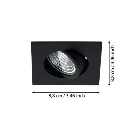 Eglo - LED Stmívatelné podhledové svítidlo LED/6W/230V