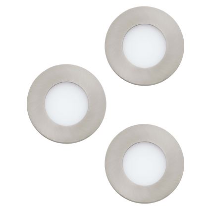 Eglo 98634 - SADA 3x LED Koupelnové podhledové svítidlo FUEVA LED/2,8W/230V