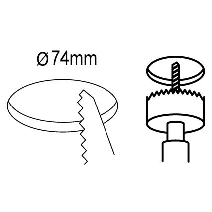 Eglo 98634 - SADA 3x LED Koupelnové podhledové svítidlo FUEVA LED/2,8W/230V