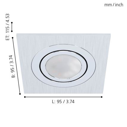 Eglo - LED Podhledové svítidlo 1xGU10/5W/230V