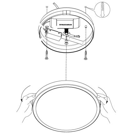 Eglo - LED Stropní svítidlo LED/8,6W/230V