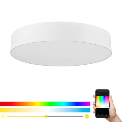 Eglo - LED RGBW Stmívatelné stropní svítidlo ROMAO-C LED/45W/230V + dálkové ovládání