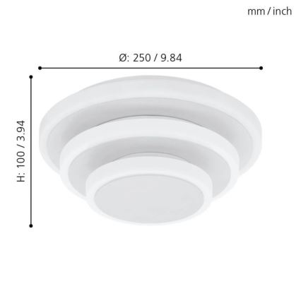 Eglo - LED Stropní svítidlo LED/11,4W/230V + LED/8,6W + LED/5,4W