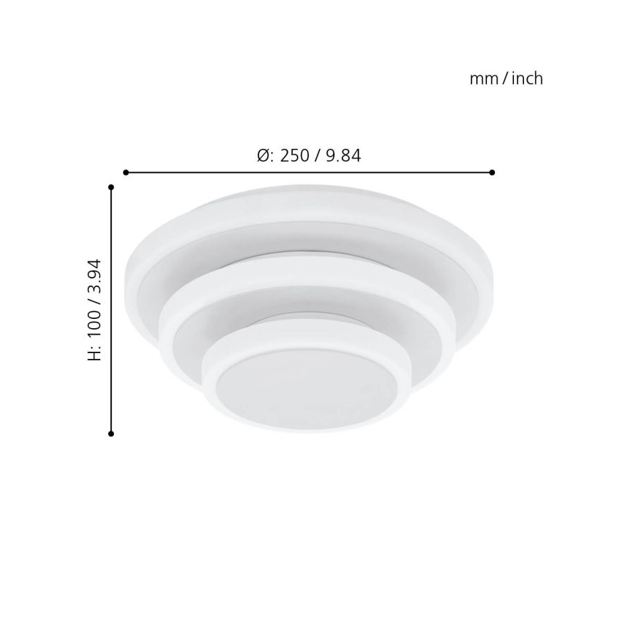 Eglo - LED Stropní svítidlo LED/11,4W/230V + LED/8,6W + LED/5,4W