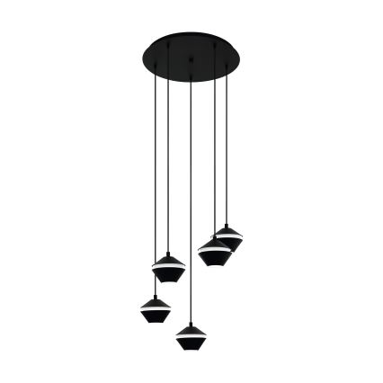 Eglo - LED Lustr na lanku 5xGU10/5W/230V