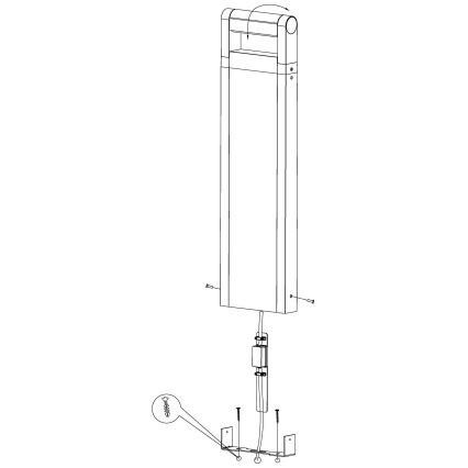 Eglo - LED Venkovní lampa LED/4,8W/230V IP44